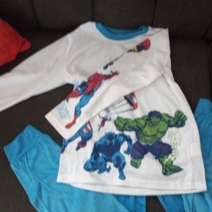 Boys size 8 Marvel and a11 was n,,,.,  pajamas